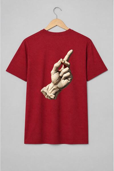 Generic Brand Tricou unisex cu Mână sculpturală în stil clasic