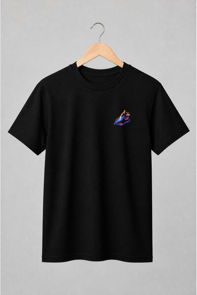 Generic Brand Tricou unisex cu Pinball de masă retro cu piese colorate
