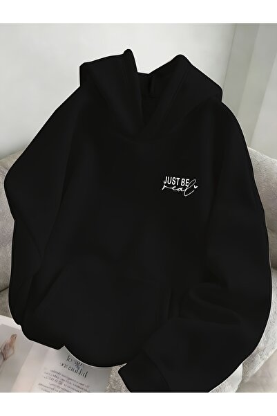 Deocept Unisex Mix Printed Oversized Hooded Printed Sweatshirt