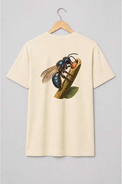 Generic Brand Tricou unisex cu Furnică înaripată pe plantă pentru grădinari