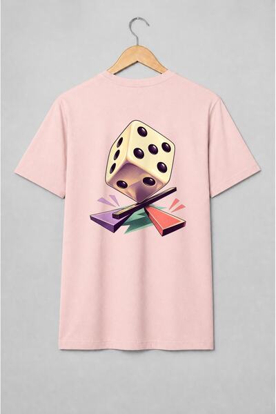 Generic Brand Tricou unisex cu Zar și jocuri de societate stil retro