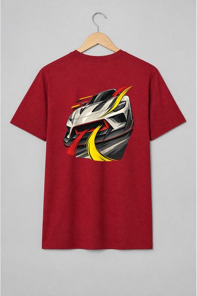 Generic Brand Tricou unisex cu Mașină sport futuristă pentru streetwear auto