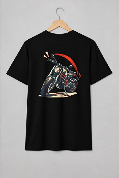 Generic Brand Tricou unisex cu Motocicletă roadster retro
