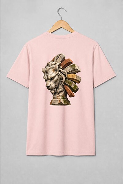 Generic Brand Tricou unisex cu Cap de leu în stil clasic