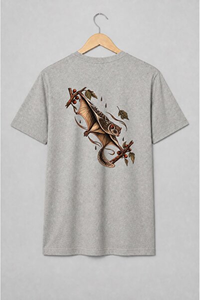 Generic Brand Tricou unisex cu Liliac în zbor vintage