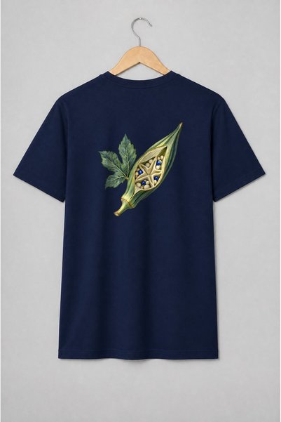Generic Brand Tricou unisex cu Păstaie botanică deschisă cu semințe, ilustraț...