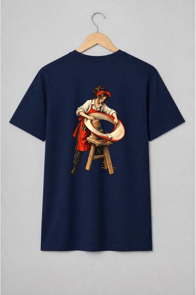Generic Brand Tricou unisex cu Croitoreasă la atelier vintage