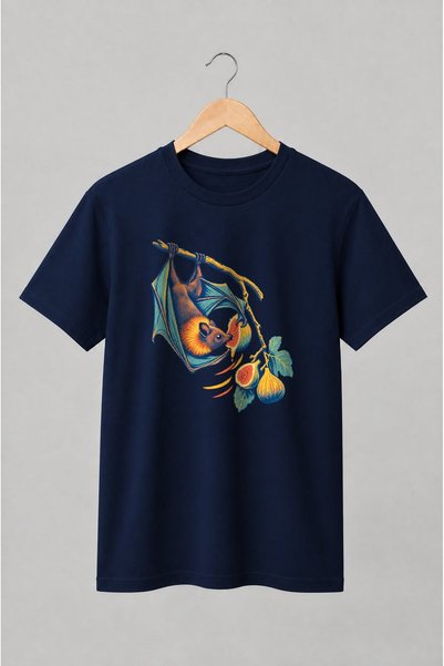 Generic Brand Tricou unisex cu Liliac cu smochine stil vintage