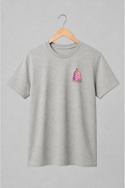 Generic Brand Tricou unisex cu Ghiveci perforat cu floare pop art