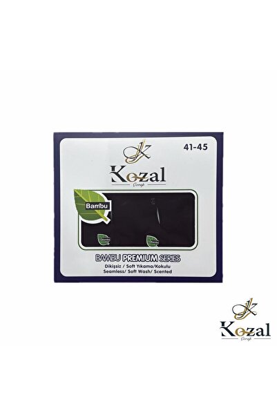 Kozal Bambu Premium Series Erkek Patik Çorap 12'li Dikişsiz Kokulu Soft