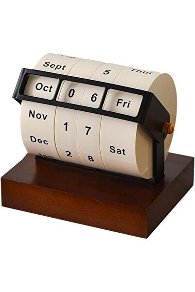 X SPRING Perpetual Calendar, Rotating Desktop Calendar with Inspirational Quo...