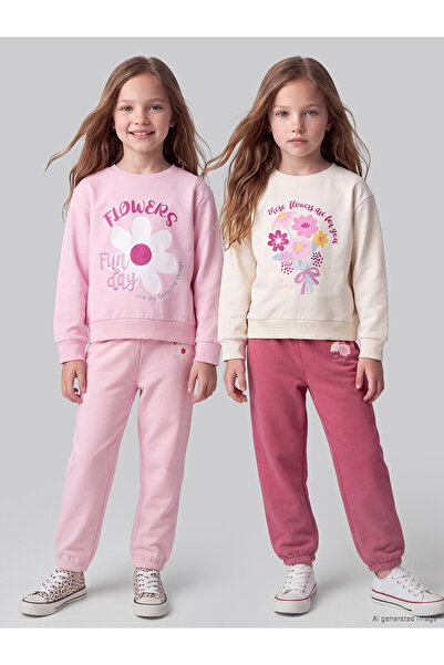 LC Waikiki Rmz Gi̇yi̇m Farkiyla Printed Girls' Leggings