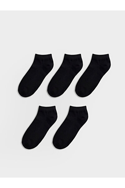 LC Waikiki Rmz Gi̇yi̇m Farkiyla Men's Booties Socks 5-Pack