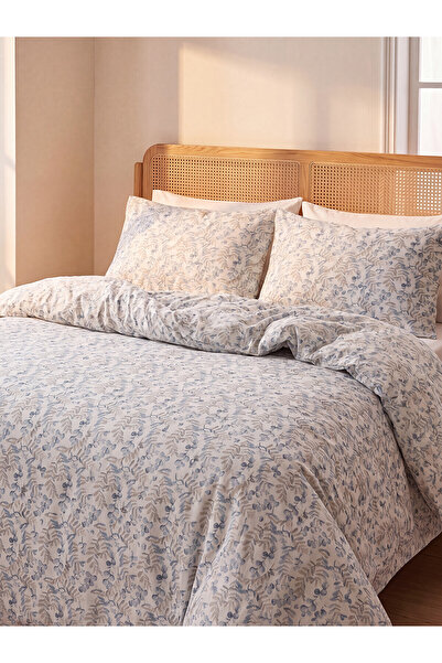 LC Waikiki Alita City Lcw Home Double Duvet Cover with Mixed Leaf Pattern