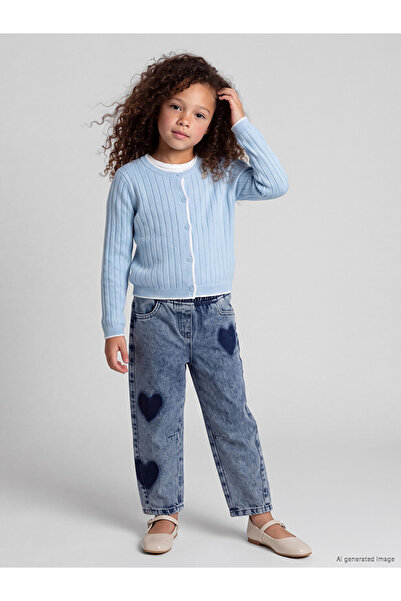 LC Waikiki I Heart Embroidered Girls' Jean Pants from Freezen Store