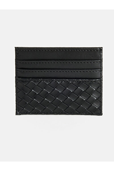 LC Waikiki Lcw Accessories Black Men's Card Holder with Nevavm Difference