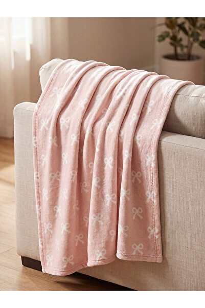 LC Waikiki Rmz Gi̇yi̇m Farkiyla Bow Embroidered Tv Blanket 100X150 cm