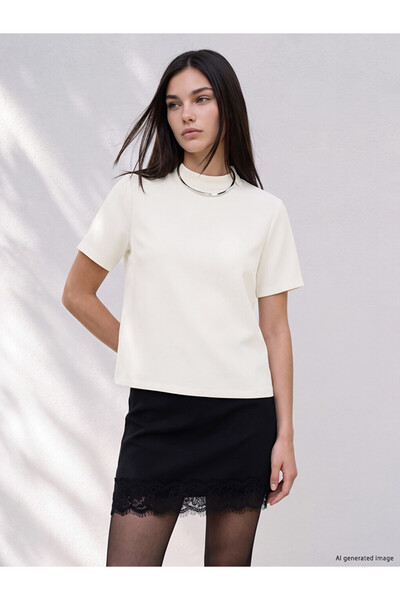 LC Waikiki I Dik Roba Collar Textured Padded Blouse from Freezen Store