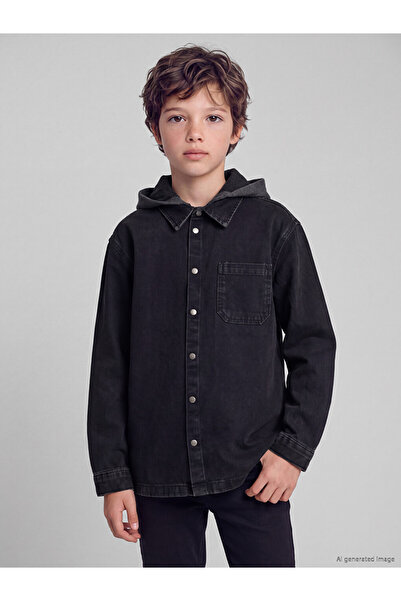 LC Waikiki I Hooded Boy's Jean Shirt from Freezen Store