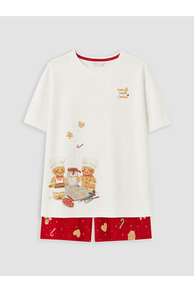LC Waikiki I New Year's Themed Women's Shorts Pajama Set from Freezen Store