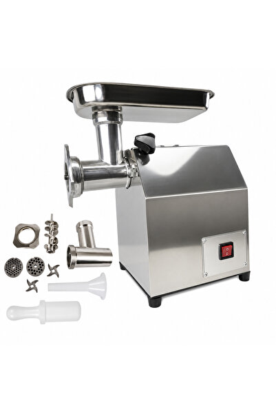 UNİBOX Masina de tocat carne profesionala, 3500W, 150 Kg/h, inox, reductor in...