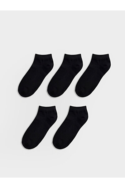 LC Waikiki Nevavm Farkıyla Lcw Accessories Black Plain 5-Piece Pack Men's Boo...