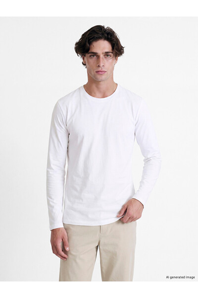 LC Waikiki I Zero Roba Collar Long Sleeve Men's T-Shirt from Freezen Store