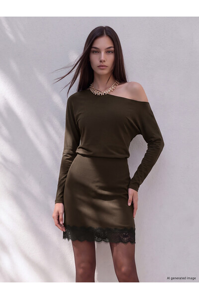 LC Waikiki I Beli Zippered Lace Detailed Mini Skirt from Freezen Store