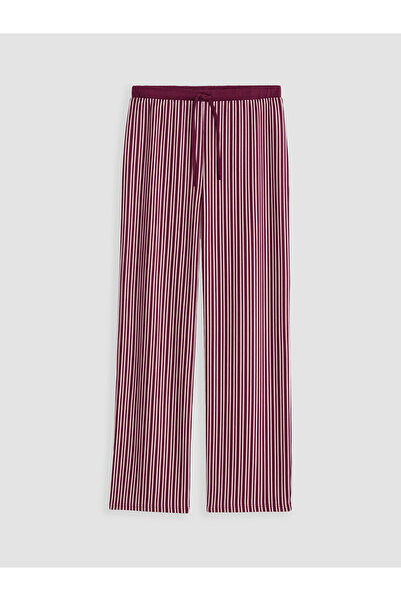 LC Waikiki Rmz Gi̇yi̇m Farkiyla Women's Striped Pajama Bottom with Waist Cord