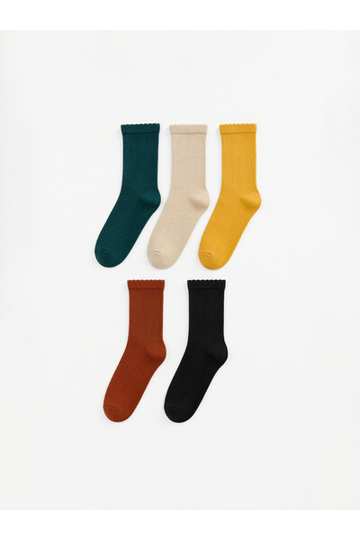 LC Waikiki I Women's Ribbed Socks 5-Pack from Freezen Store