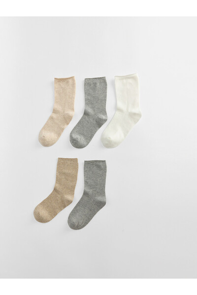LC Waikiki Rmz Gi̇yi̇m Farkiyla Women's Sock Socks 5-Pack