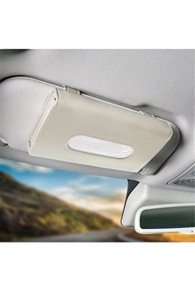 Choice Beige 1Pcs Car Tissue Box Towel Sets Car Sun Visor Tissue Box Holder A...