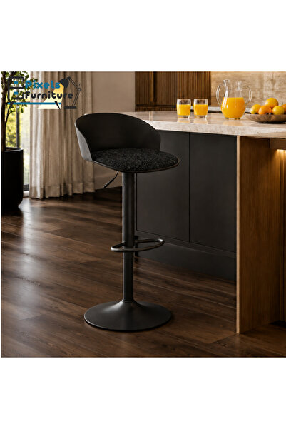 PixelsFurniture كرسي بار من بكسل الأثاث قابل للتعديل بتصميم عصري ونمط دوار بم...