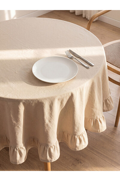 LC Waikiki I Ruffled Tablecloth 150X150 cm from Freezen Store