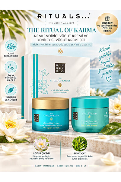 Rituals The Ritual Of Karma Nemlendirici Vücut kremi ve Yenileyici Vücut Krem...
