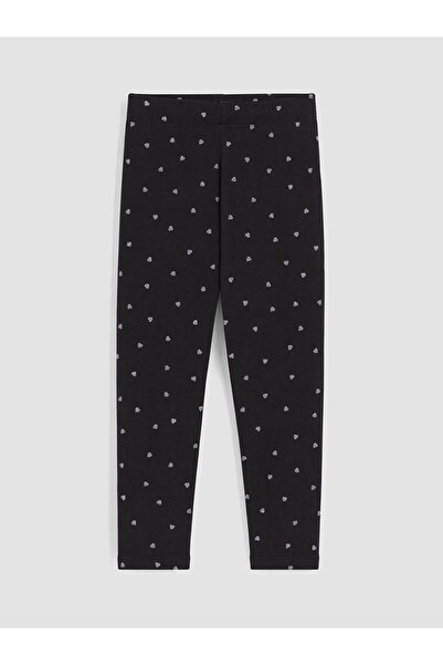 LC Waikiki Nevavm Farkıyla Lcw Kids Black Combed Cotton Patterned Super Skinn...