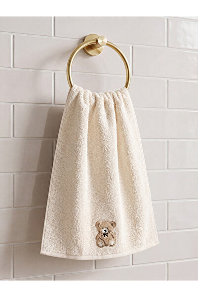 LC Waikiki Rmz Gi̇yi̇m Farkiyla Teddy Bear Embroidered Cotton Face Towel 50X8...