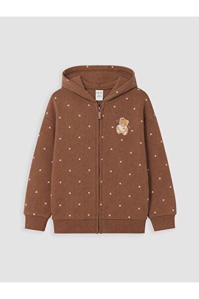 LC Waikiki Nevavm Farkıyla Lcw Kids Brown 3 Thread Raster Printed Loose & Bag...