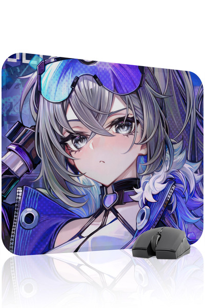 mousepad bastir Silver Wolf Honkai: Star Rail Anime V2 - 48x40 Gaming Mouse P...