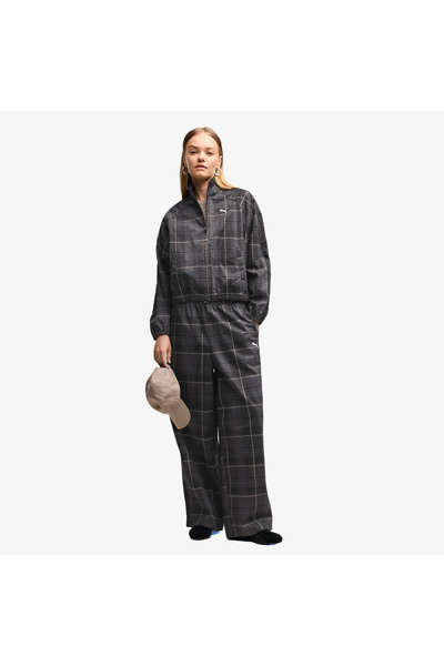 Puma T7 Tartan Women's Black Sweatpants (636629-01)