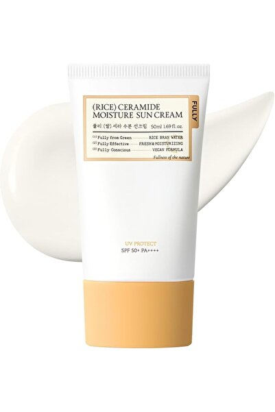 FULLY Rice Ceramide Moisture Sunscrean – Hydrating Korean Sunscreen with SPF ...