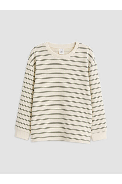 LC Waikiki Two Mt Shop Quality Lcw Kids Khaki Interlock Striped Standard & Re...