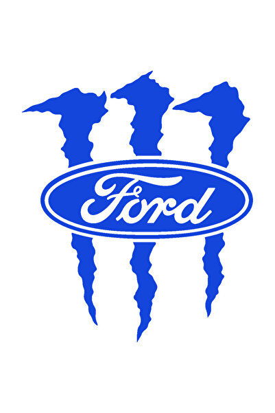 Oracal Αυτοκόλλητο Ford Monster – Λογότυπο Ford με Νύχια - 15 εκ., Μπλε
