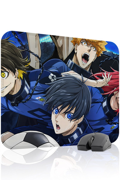 mousepad bastir Blue Lock Anime 48x40 Gaming Mouse Pad για παίκτες, Αντιολισθ...