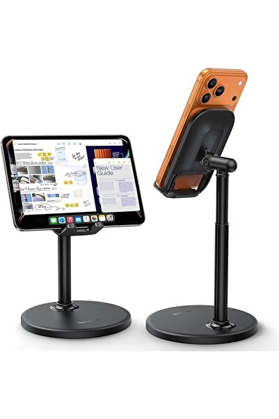 Lamicall Adjustable Phone Stand for Desk - [Height & Angle Adjustable] Desk P...