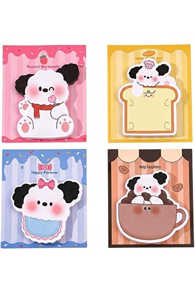 TERRIFI Cute Sticky Notes, Kawaii Cartoon Dog Self Stick Note, Animal Self Ad...