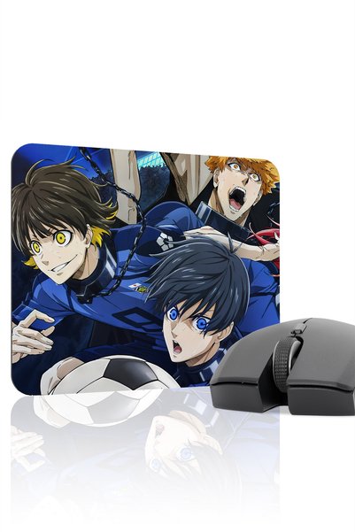 mousepad bastir Blue Lock Anime 22X18 Player Gaming Mouse Pad Non-Slip Rubber...