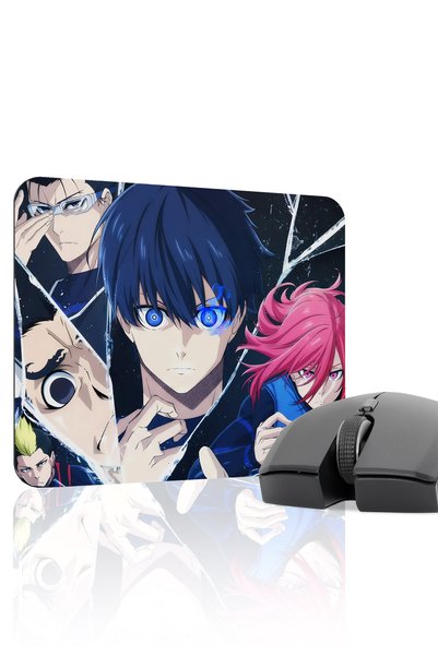 mousepad bastir Blue Lock Anime 22X18 Player Gaming Mouse Pad Non-Slip Rubber...