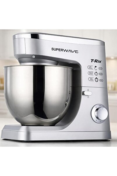 GENERAL خلاط كهربائي SUPERWAVE T-Rix بقوة 1500 واط، وعاء من الفولاذ المقاوم ل...