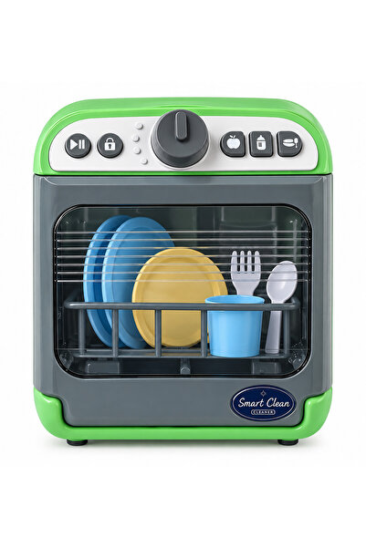 DoruCO Little Chef Oyuncak Mini Bulaşık Makinesi – Su Hazneli, Işıklı ve Sesl...